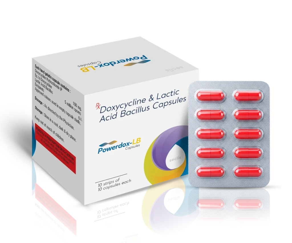 POWERDOX LB Capsules 10*10 BLISTER pack shot