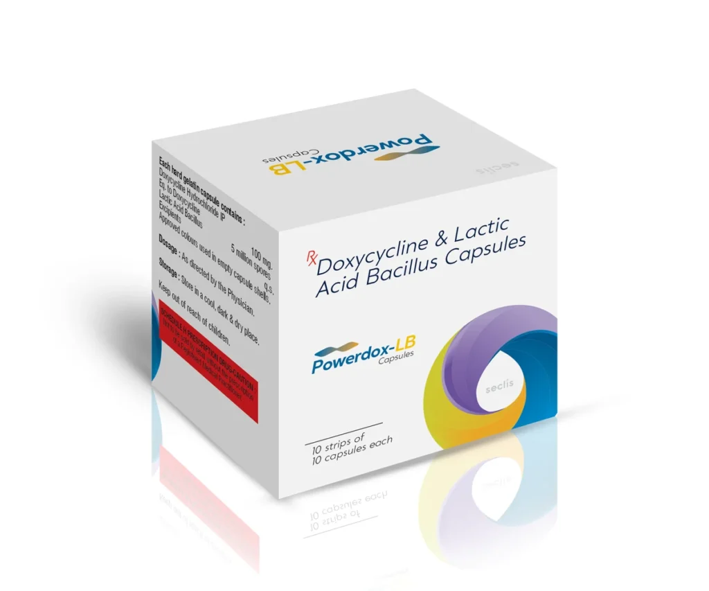 POWERDOX LB Capsules 10*10 BLISTER carton pack shot