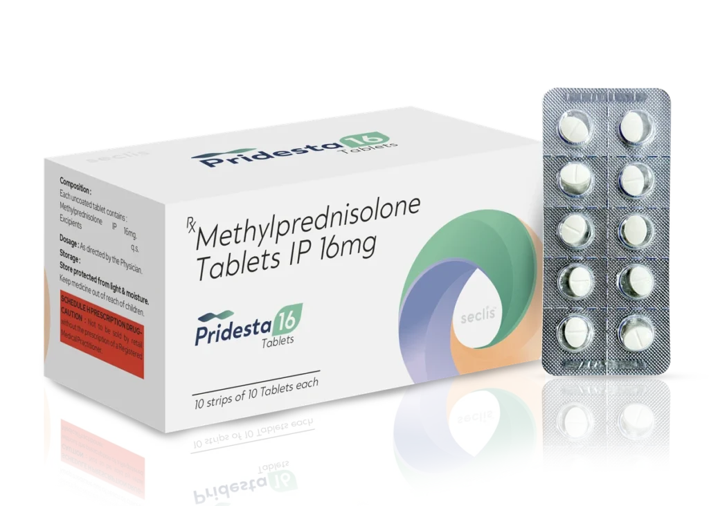 PRIDESTA™ 16 Tablets 10X10 BLI pack shot
