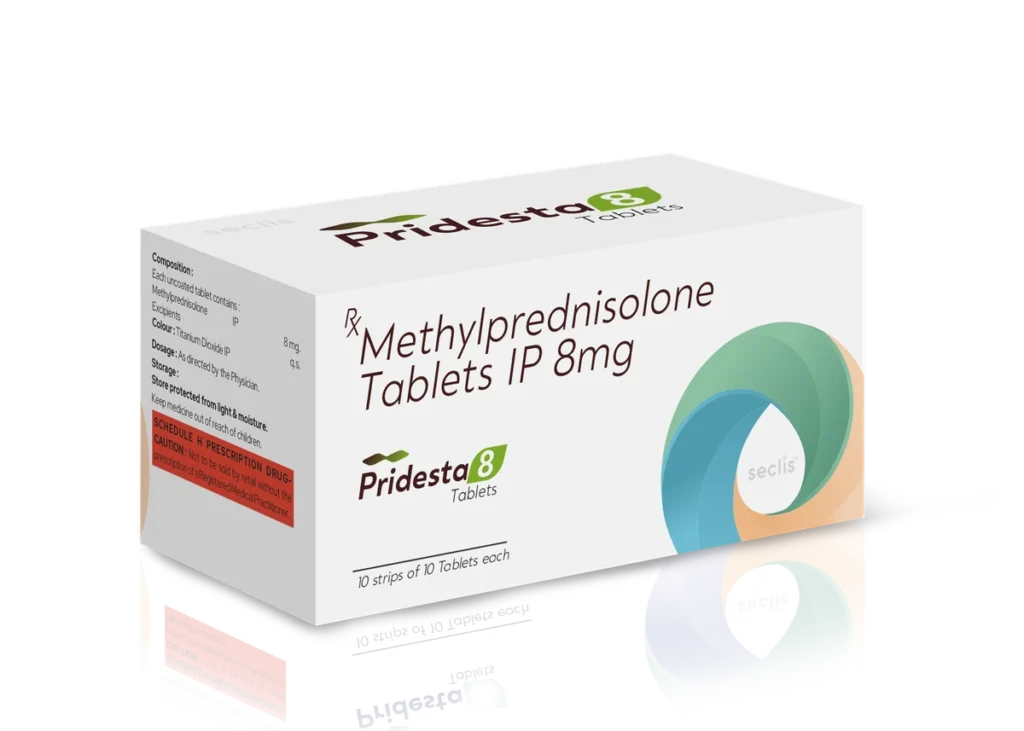 PRIDESTA™ 8 Tablets 10*10 Blister carton pack shot