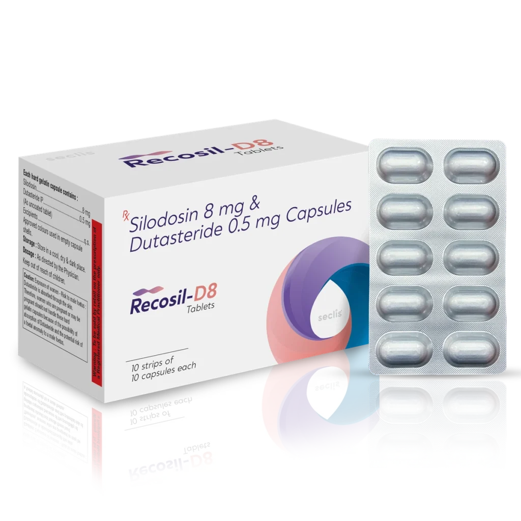 RECOSIL D8 Capsules 10*10 ALU pack shot