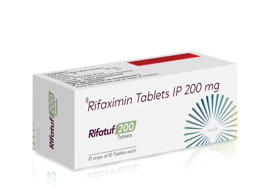 RIFATUF 200 Tablets 10*10 ALU carton pack shot