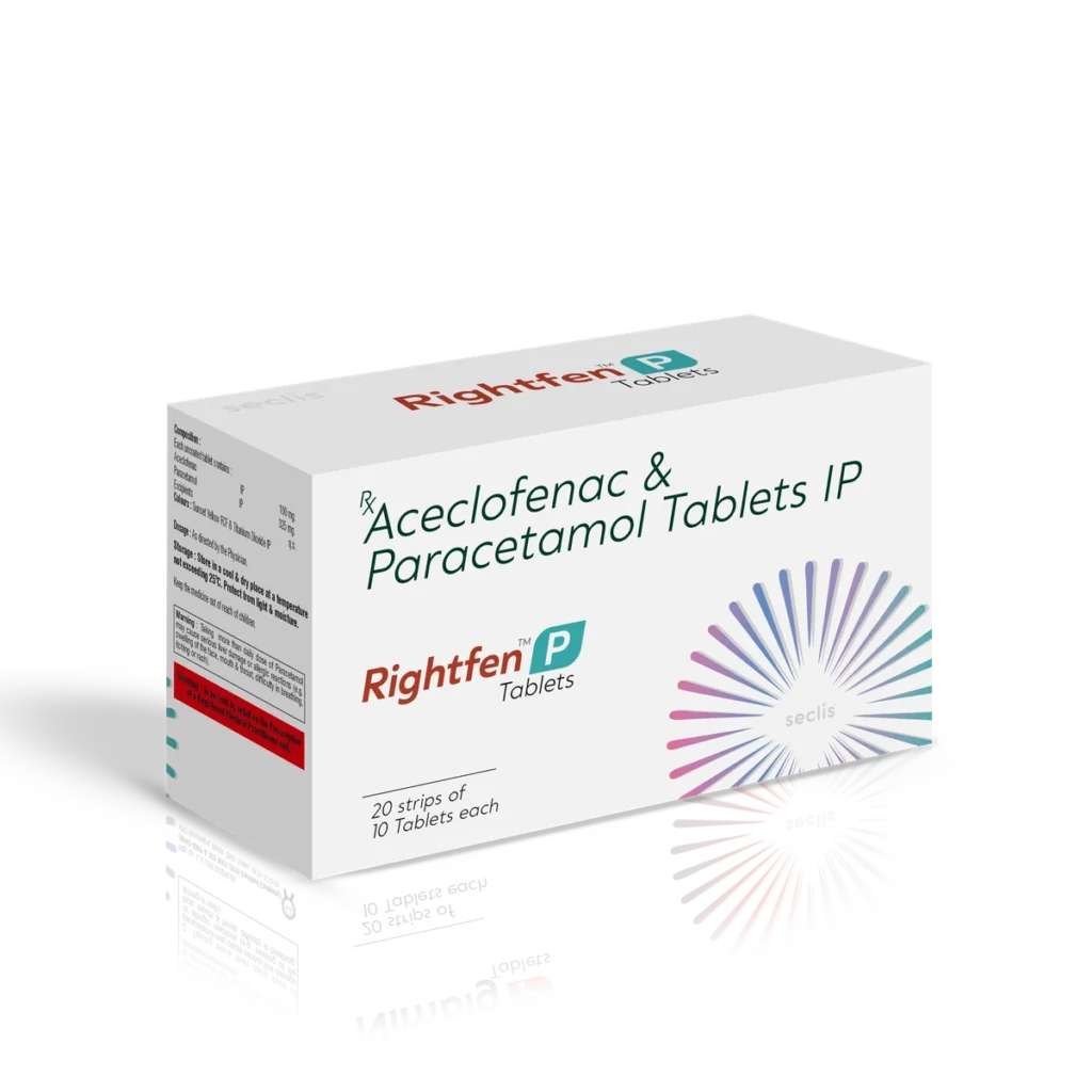 RIGHTFEN™ P Tablets 20*10 BLI carton pack shot