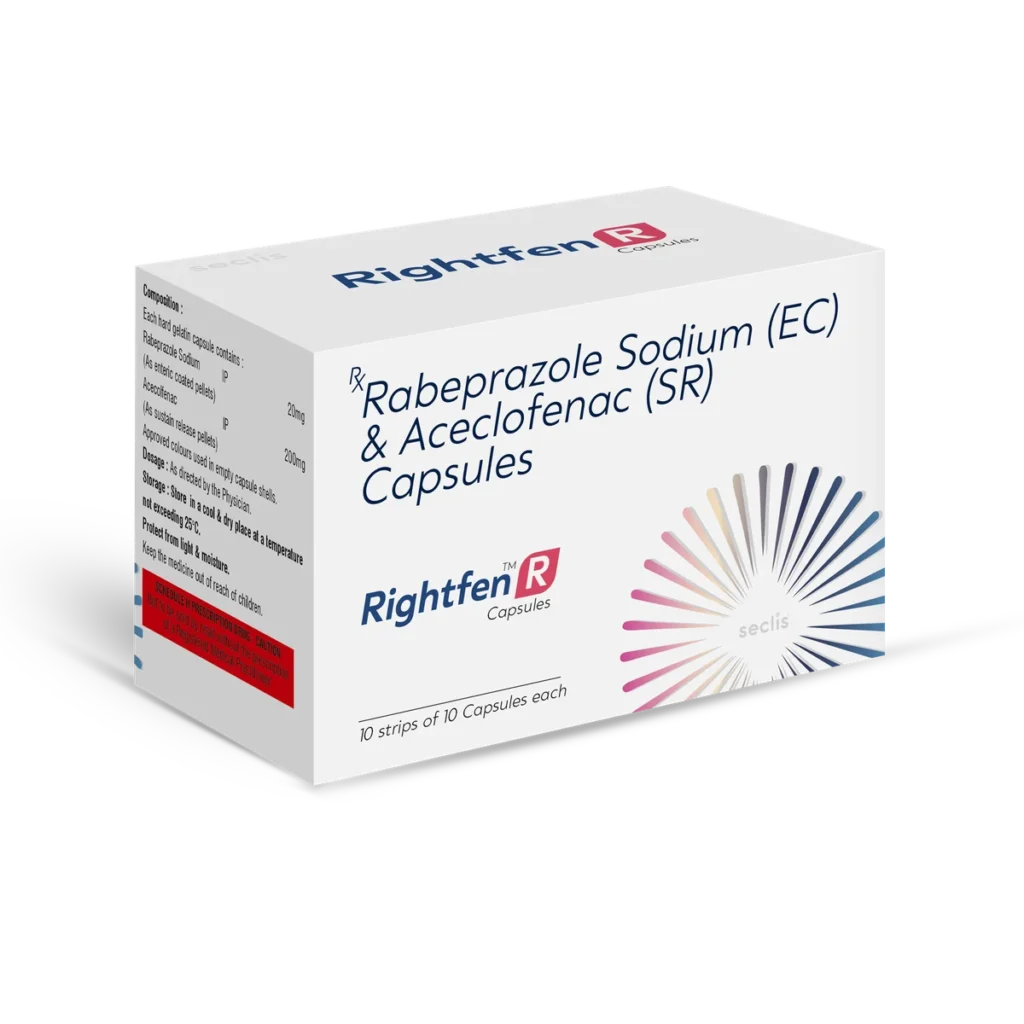 RIGHTFEN™ R Capsules 10*10 ALU pack shot
