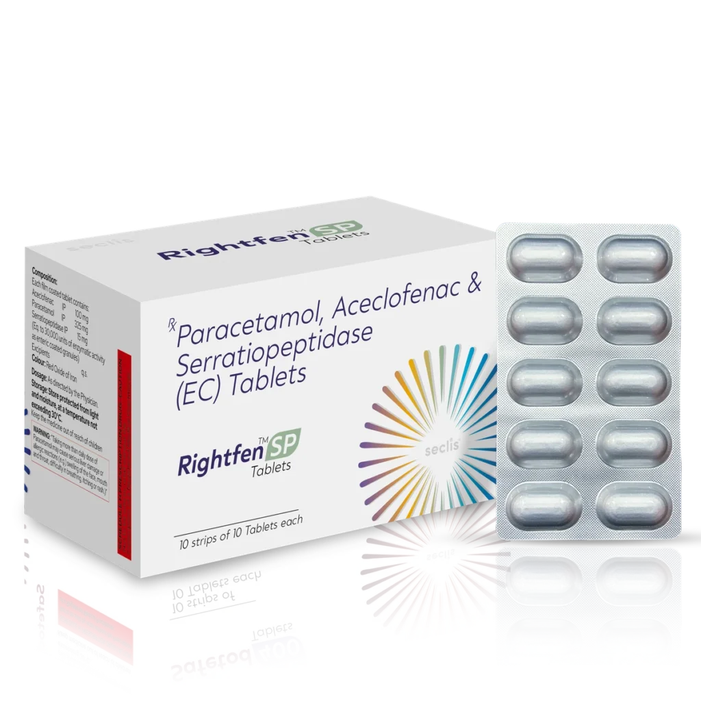 RIGHTFEN™ SP Tablets 10*10 ALU pack shot