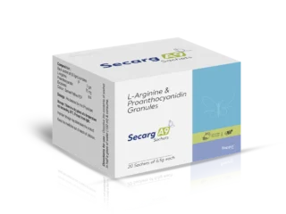 SECARG A9 Sachet 20X6.5gm carton pack shot