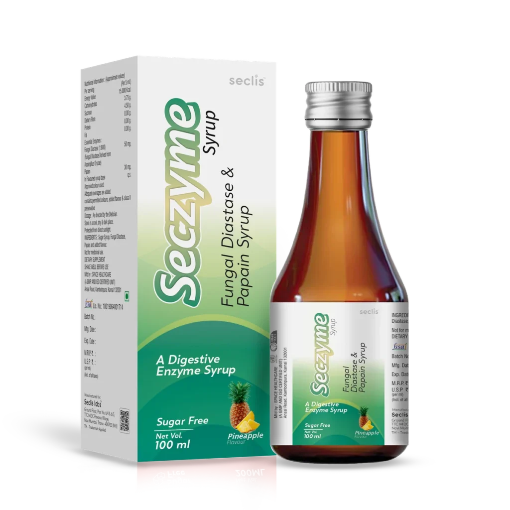 SECZYME Syrup 200ML pack shot