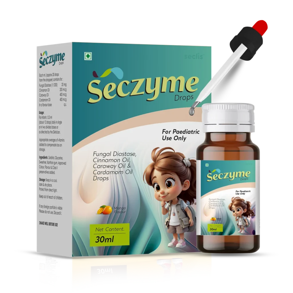 SECZYME Drops 30ML pack shot