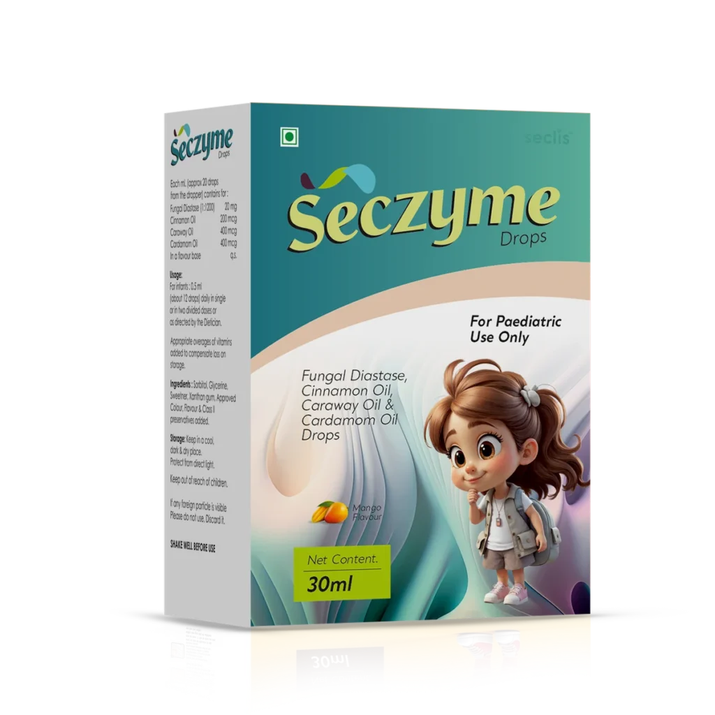 SECZYME Drops 30ML carton pack shot
