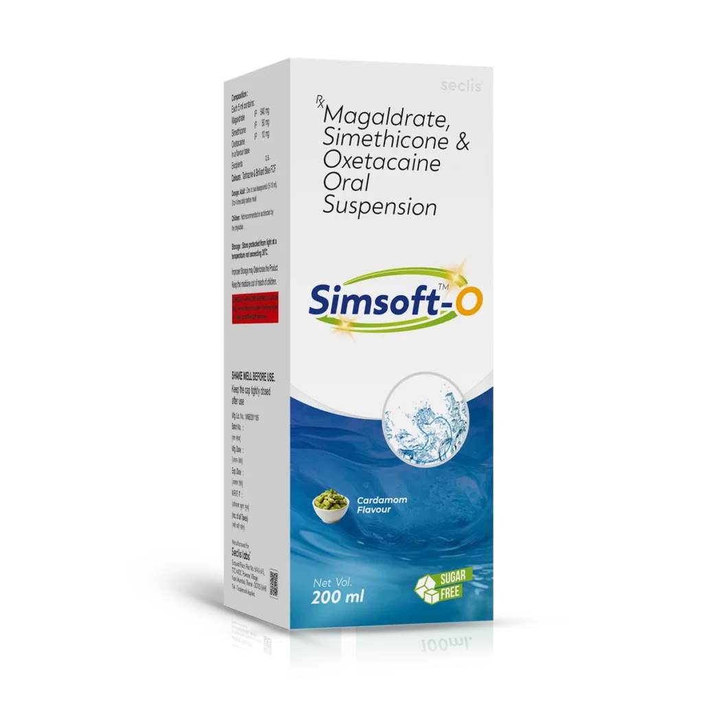 SIMSOFT™ O Syrup 200 ML carton pack shot