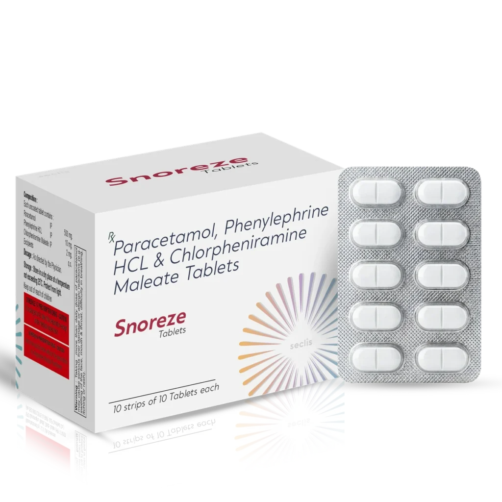 SNOREZE Tablet 10*10 BLI pack shot