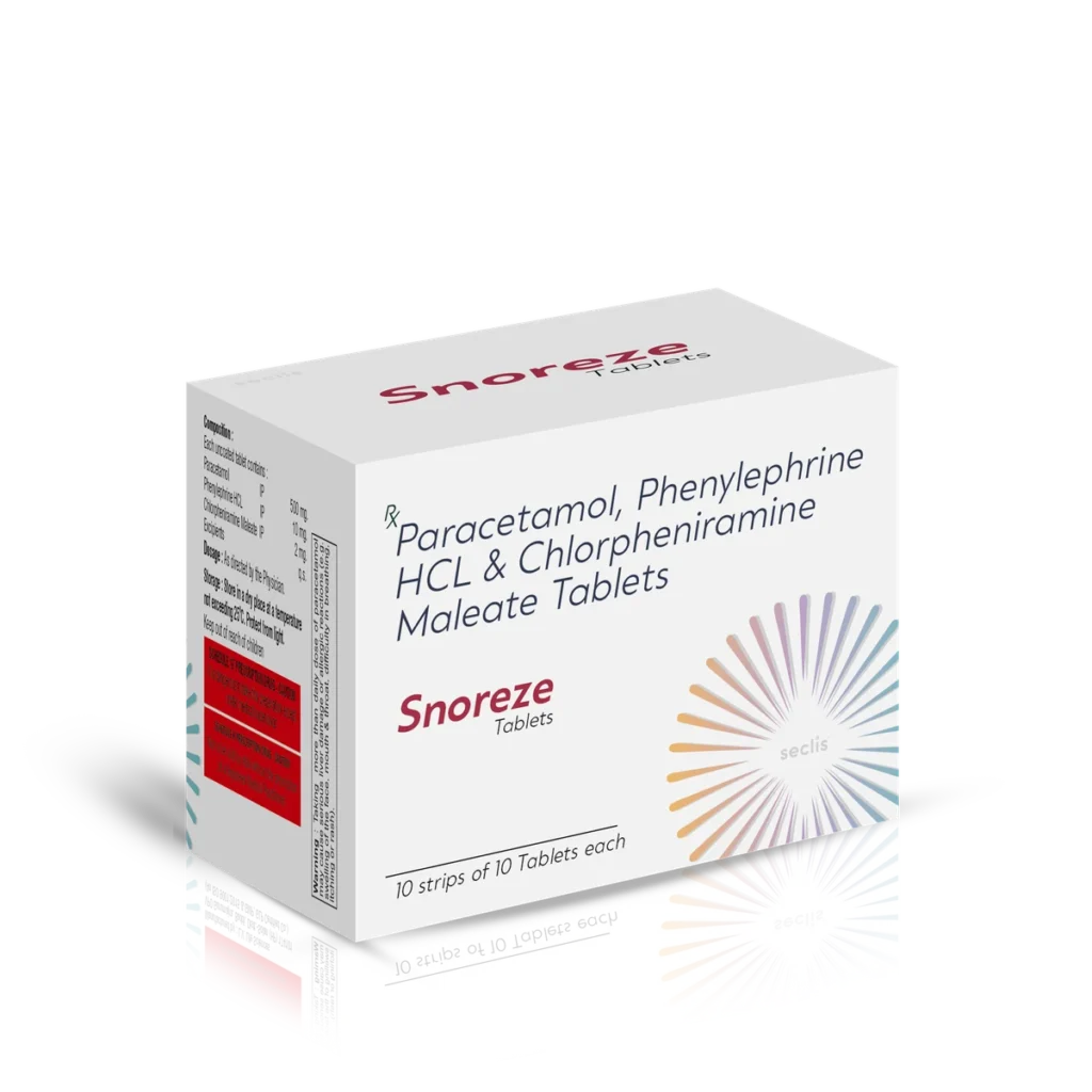 SNOREZE Tablet 10*10 BLI carton pack shot