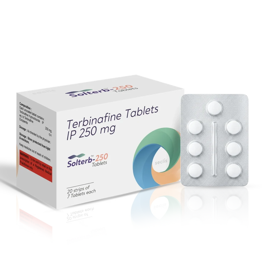 SOLTERB 250 Tablets 20*7 pack shot