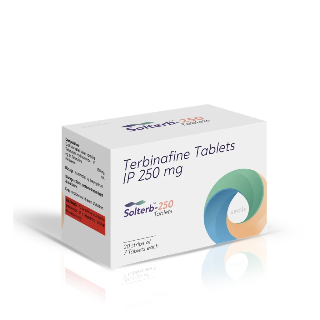 SOLTERB 250 Tablets 20*7 carton pack shot