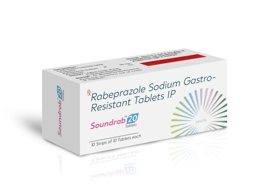 SOUNDRAB™ 20 Tablets 10X10 ALU carton pack shot