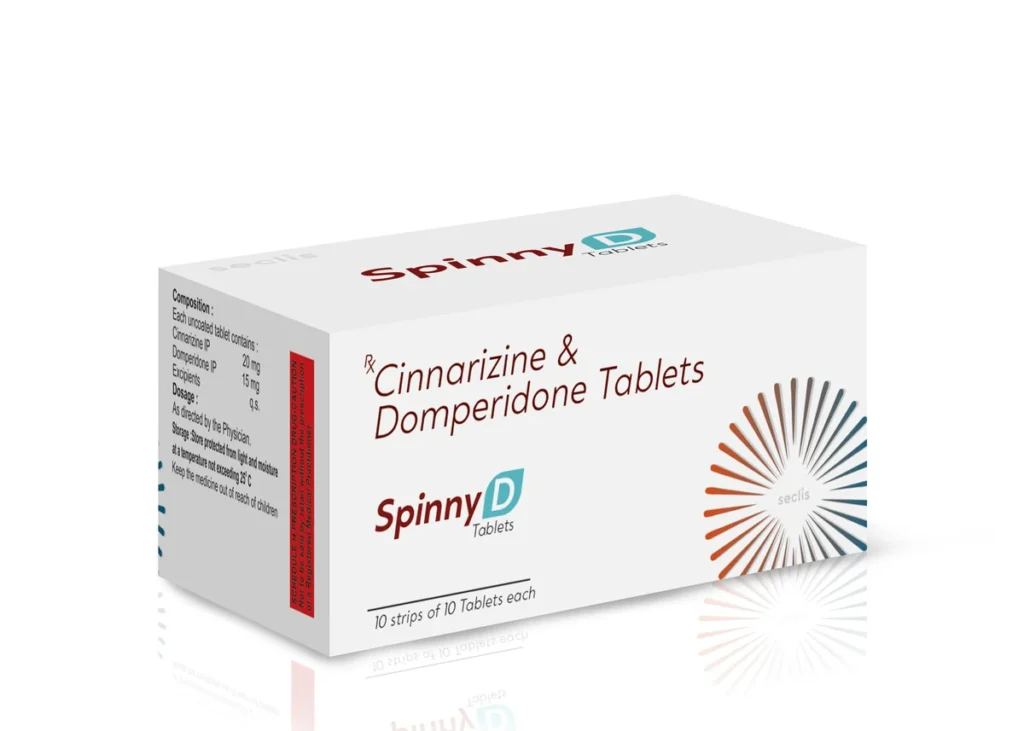 SPINNY D Tablets 10X10 Blister carton pack shot