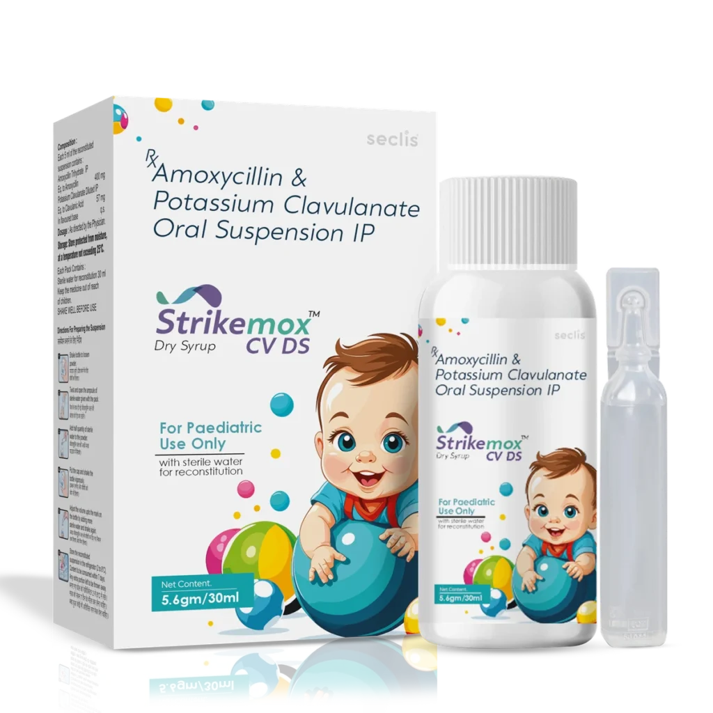 STRIKEMOX™ CV DS Dry Syrup 30 ML pack shot