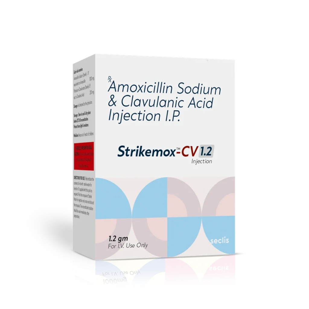 STRIKEMOX™ CV 1.2 Dry Injection 1 Vial carton pack shot