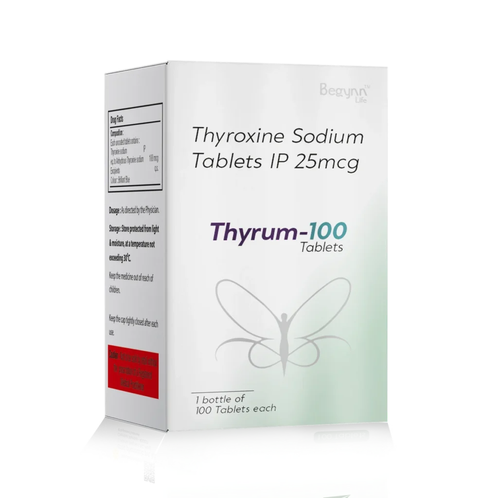 THYRUM 100 Tablets 1*100 carton pack shot