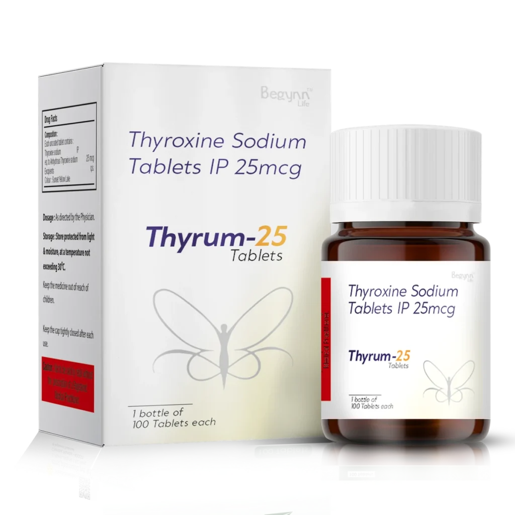 THYRUM 25 Tablets 1*100 pack shot