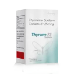 THYRUM 75 Tablets 1*100 carton pack shot