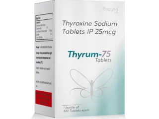 THYRUM 75 Tablets 1*100 carton pack shot