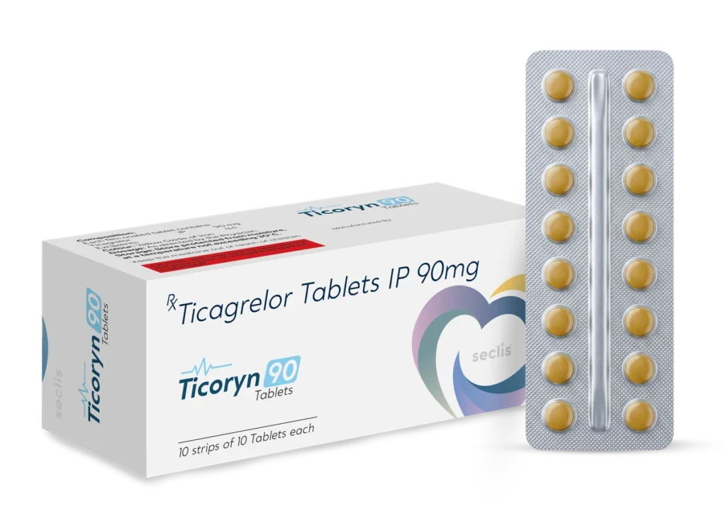 TICORYN 90 Tablets 10*14 (BRILINTA DYE) pack shot