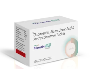 TRIEXGABA 300 Tablet 10*10 ALU strip carton pack shot