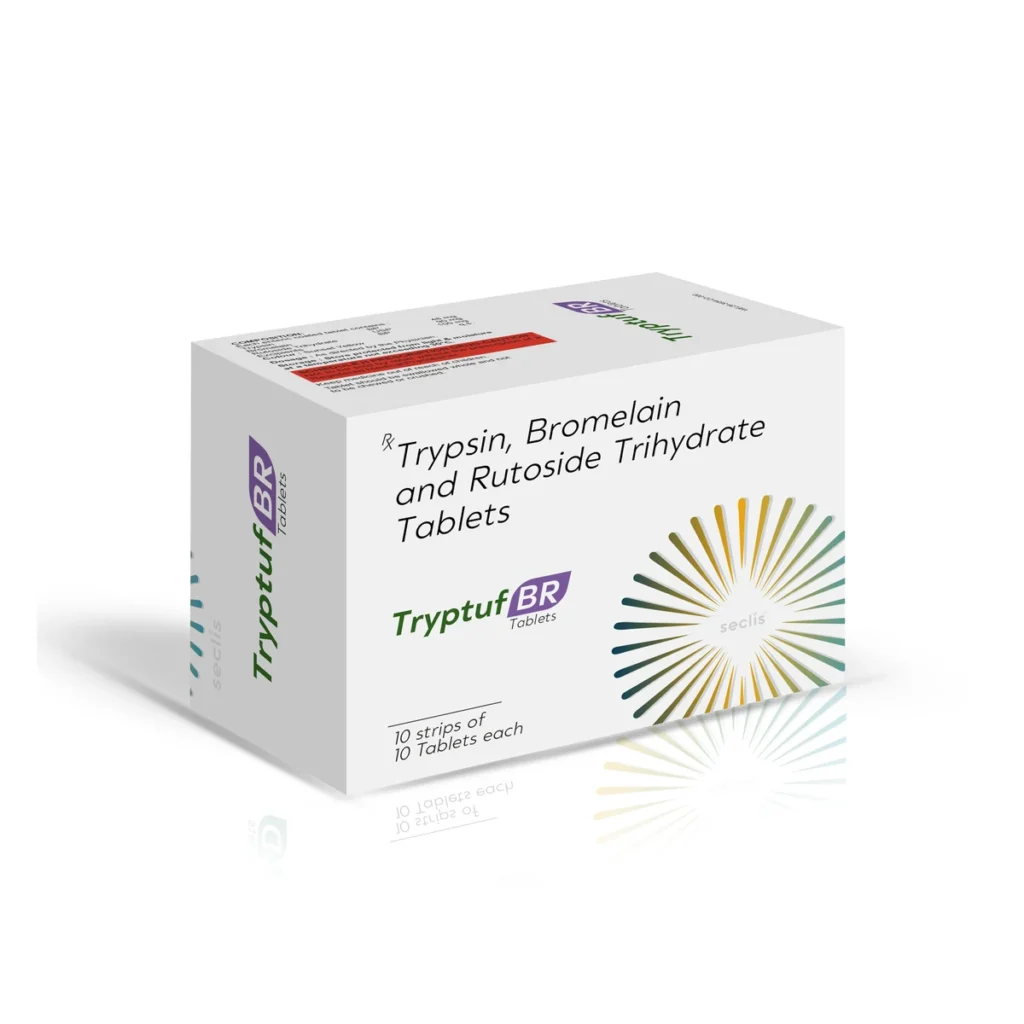 TRYPTUF BR Tablets 10*10 ALU carton pack shot
