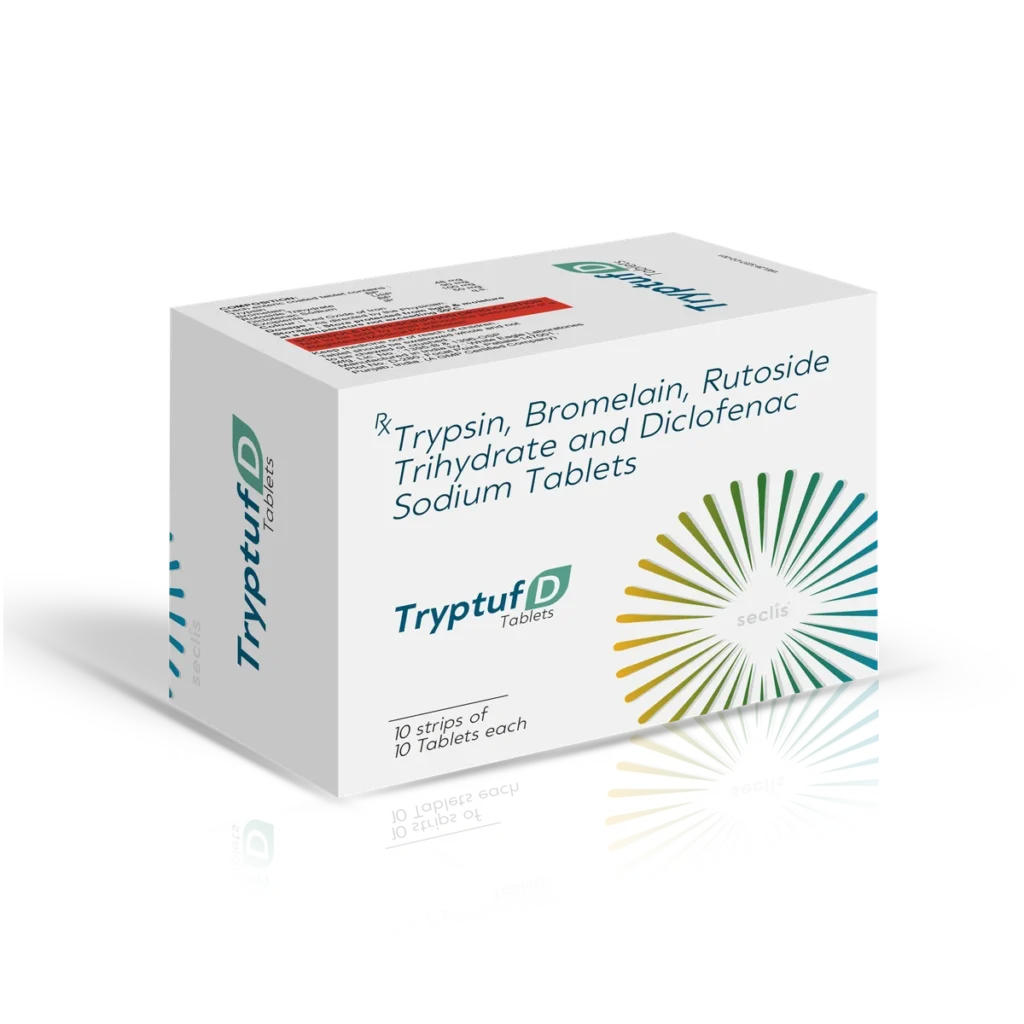 TRYPTUF D Tablets 10*10 ALU carton pack shot
