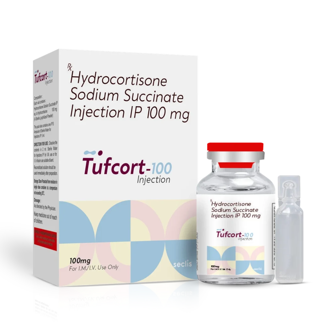TUFCORT 100 Dry Injection VIAL pack shot