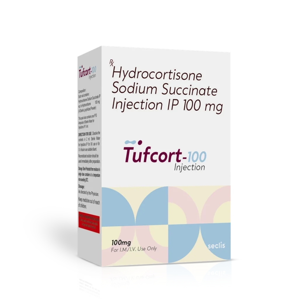 TUFCORT 100 Dry Injection VIAL carton pack shot
