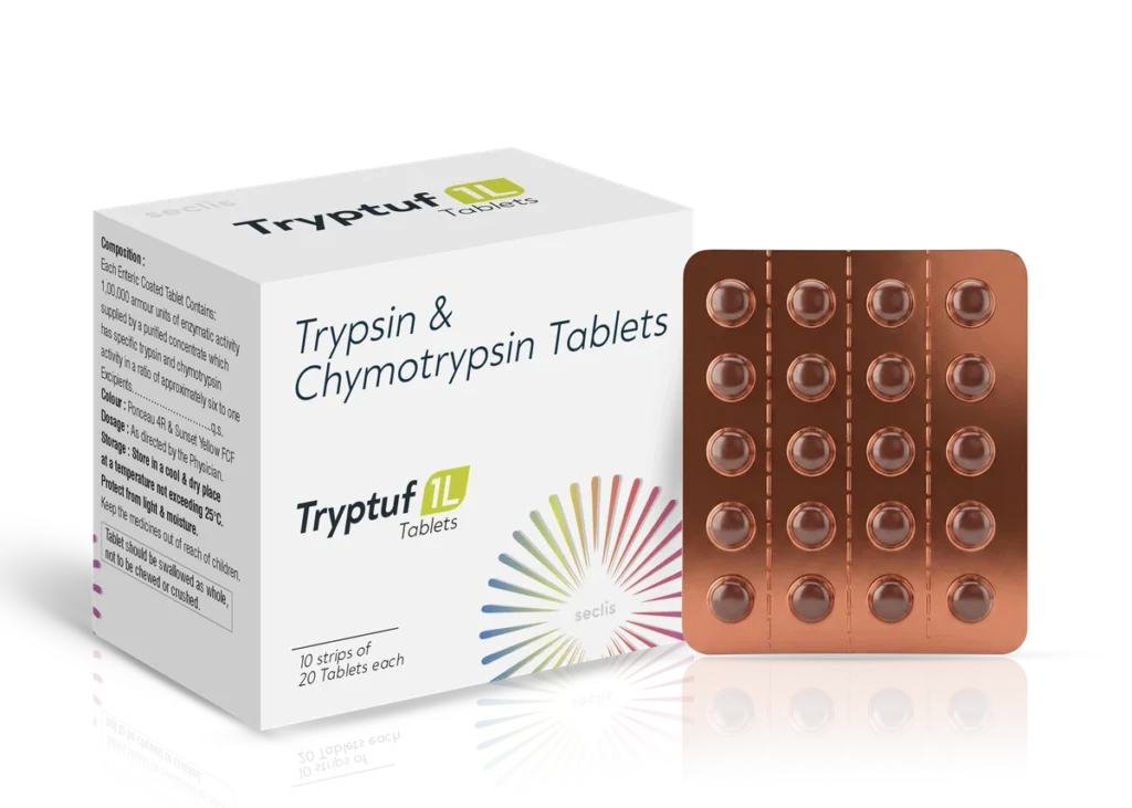 TRYPTUF 1L Tablets 10*20 Blister pack shot