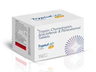 TRYPTUF AP 1.5L Tablet 10*10 BLI carton pack shot