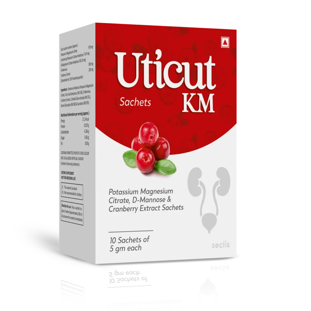 UTICUT KM Sachet 10*5 GM carton pack shot