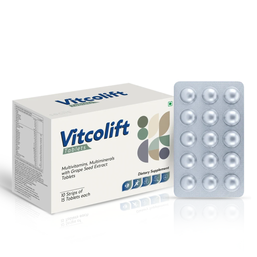 VITCOLIFT Tablets 10*15 Alu- Alu (ROUND TABLET) pack shot