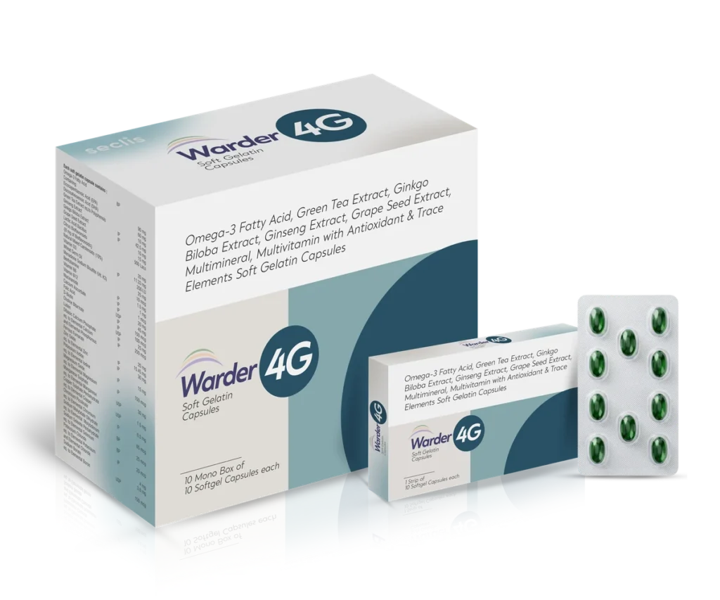 WARDER 4G Soft Gelatin Capsules 10*1*10 pack shot
