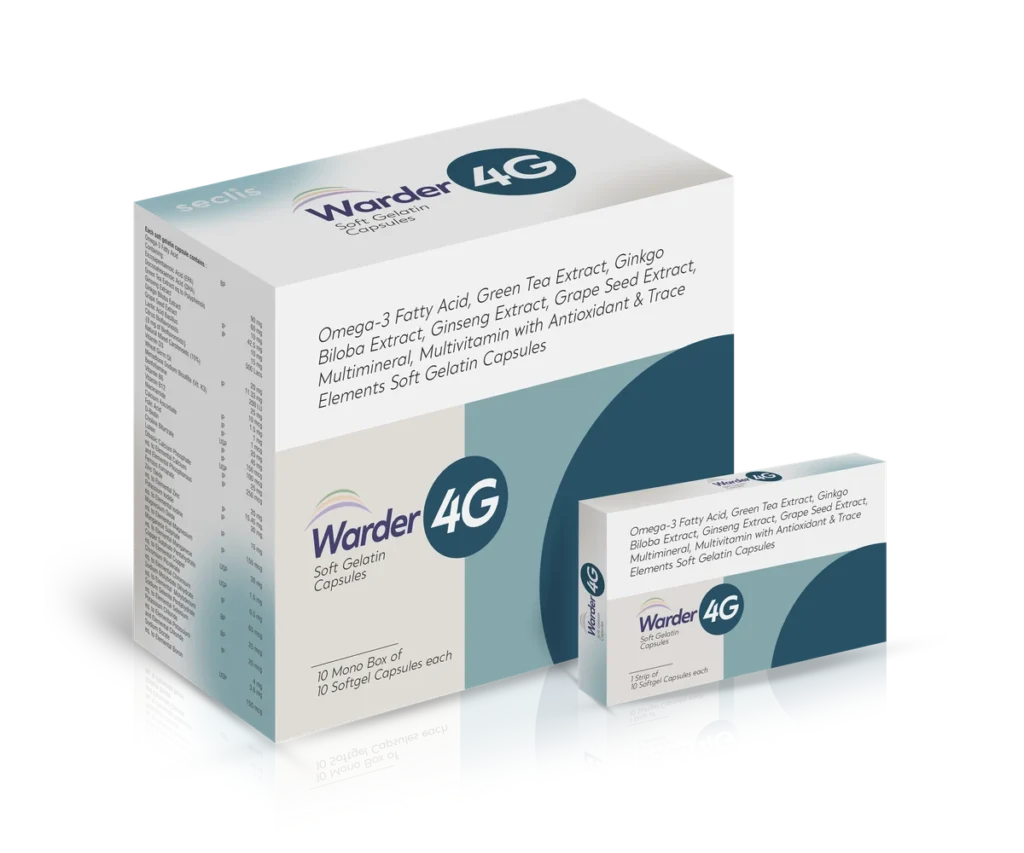 WARDER 4G Soft Gelatin Capsules 10*1*10 carton pack shot