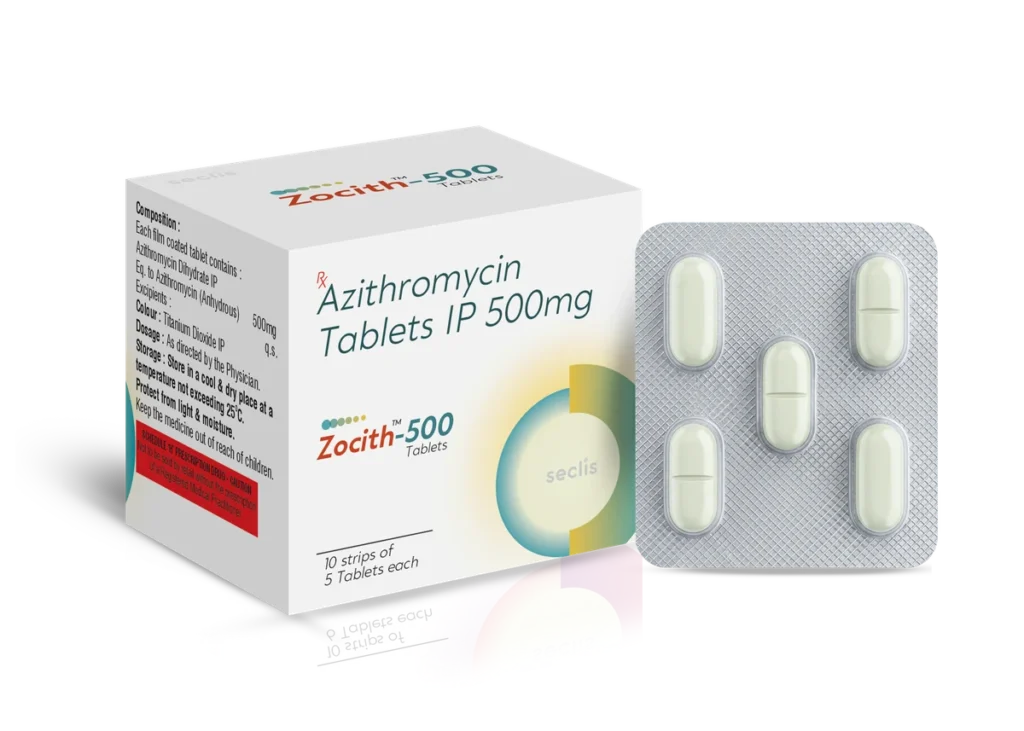 ZOCITH™ 500 Tablets 10*5 BLI pack shot